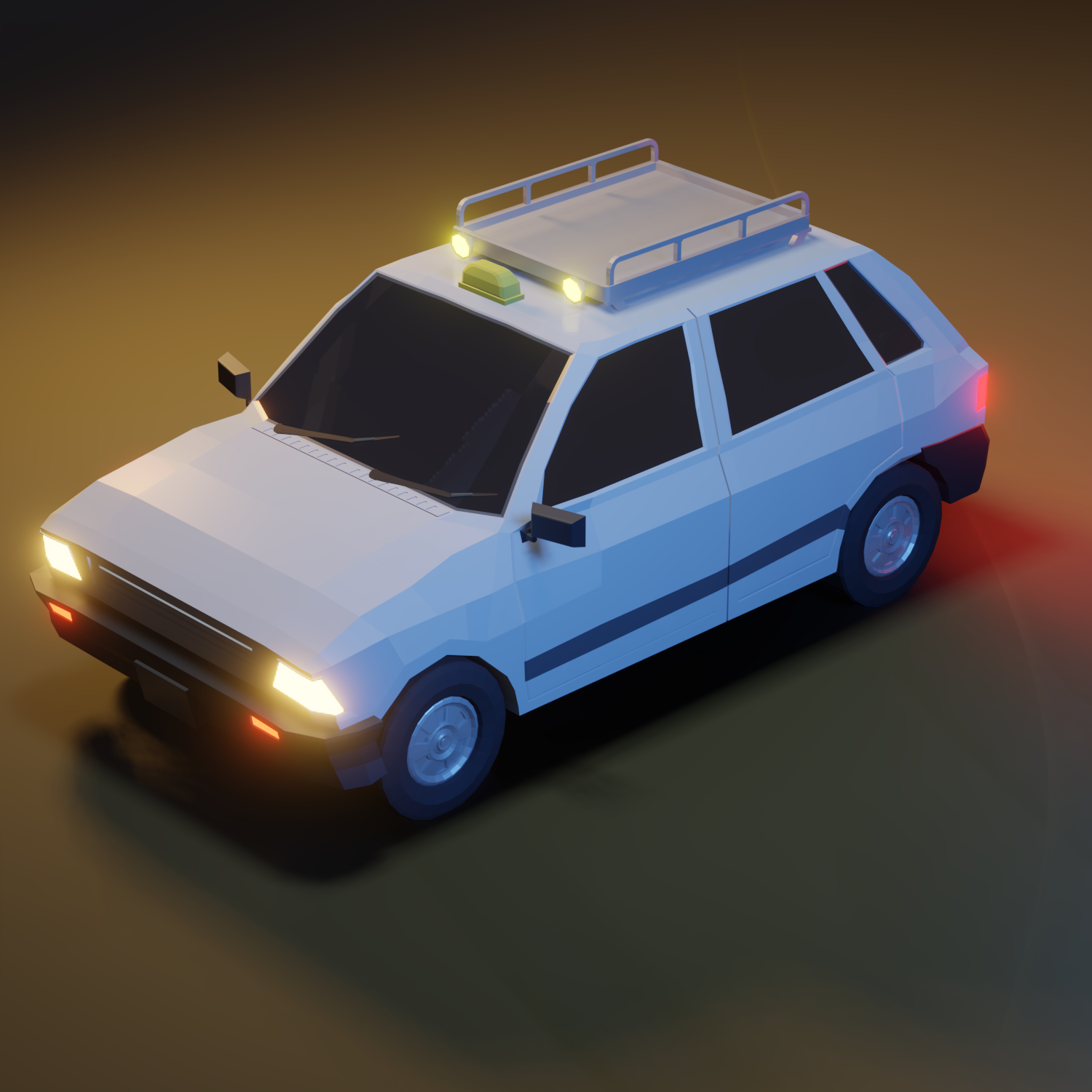 Low Poly Taxi  preview image 1